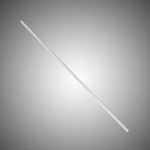 Ballonstab Sicherheit weiss mit Halterung